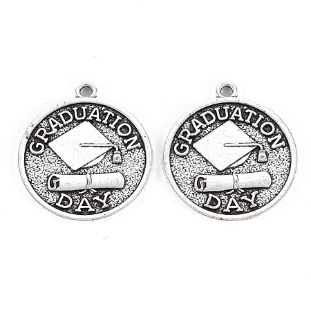 Tibetan Style Alloy Pendants TIBE-S323-106AS-RS-1