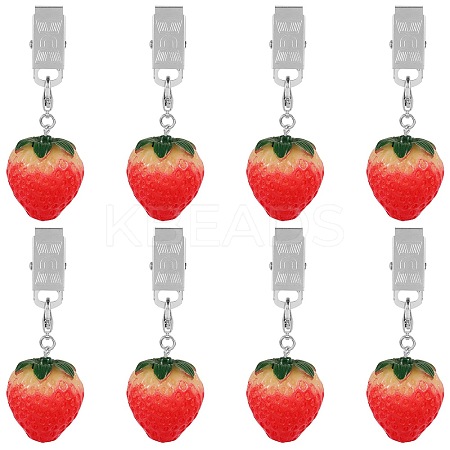 8Pcs Resin Imitation Fruit Tablecloth Weights HJEW-SW00128-01-1