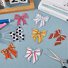 7Pcs 7 Styles Polyester Embroidery Iron on Clothing Patches PATC-GF0001-63-3
