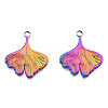Ion Plating(IP) 201 Stainless Steel Pendants STAS-N098-250M-3