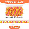 5.47 Yards Ethnic Style Polyester Fringe Lace Trims SRIB-CY0001-32A-2