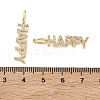 SHEGRACE Brass Micro Pave Cubic Zirconia Pendants XGRQ3D693-493G-3