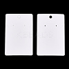 Rectangle Paper One Pair Earring Display Cards with Hanging Hole CDIS-YWC0001-01-2