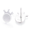 925 Sterling Silver Stud Earrings STER-T004-50S-1