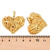 304 Stainless Steel Pendants STAS-P438-37D-G-3