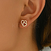 Vintage Casual Brass Irregular Stud Earrings for Women KL3574-4-1