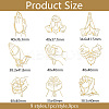 Nickel Decoration Stickers DIY-WH0450-091-2