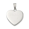 Ion Plating(IP) Fashionable 304 Stainless Steel Stamping Blank Tag Pendants STAS-J002B-01-M-2