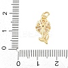 Brass Micro Pave Cubic Zirconia Pendants KK-F938-28G-02-3