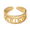 304 Stainless Steel Open Cuff Ring LS-RJEW-C063-01G-2