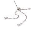 304 Stainless Steel Slider Necklace Makings AJEW-JB01272-02-4