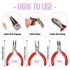 3Pcs 3 Styles Carbon Steel Mini Pliers Sets PT-TA0001-12-4
