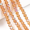 Electroplate Glass Beads Strands EGLA-A034-T1mm-L23-4