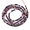 Natural Red Corundum/Ruby and Sapphire Beads Strands X-G-S361-2.5mm-013-3