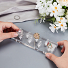 8-Slot Acrylic Rings Jewelry Display Stands ODIS-WH0061-75-3