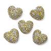 Sparkling Acrylic Heart Beads with Rhinestone Embellishment LS-OACR-NH0001-02B-05-1