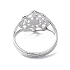 Non-Tarnish 304 Stainless Steel Spider Web Adjustable Rings for Women RJEW-I097-07P-3