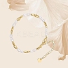 Oval Brass Beaded Bracelets for Women FS-WG887E1-01-2