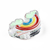 Transparent Acrylic Enamel Beads LS-OACR-N130-026-01-3