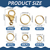 530Pcs 5 Styles 304 Stainless Steel Round Open Jump Rings and 10Pcs Lobster Claw Clasps STAS-WR0001-30B-2