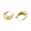 Brass Oval Hoop Earrings for Women EJEW-A079-10G-2