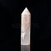 Natural Cherry Blossom Agate Pointed Prism Bar Home Display Decoration G-PW0007-101F-1