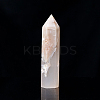 Natural Cherry Blossom Agate Pointed Prism Bar Home Display Decoration G-PW0007-101F-1