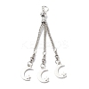 Tibetan Style Alloy Curb Chain Tassel Big Pendants FIND-I025-01C-1