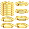 6Pcs CCB Plastic Curved Tube Beaded Stretch Bracelet Sets BJEW-SW001583-01-1