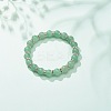 Natural Green Aventurine Beaded Stretch Bracelet BJEW-JB08483-02-2