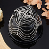 Alloy Rhinestone Headband OHAR-WH0011-63-4