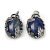 Dyed Natural Lapis Lazuli Pendants G-Z101-02AS-09-1