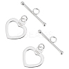 2Pcs 925 Sterling Silver Toggle Clasps FIND-PH0022-60-1