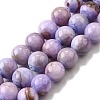 Natural Dyed Marble Beads Strands G-D315-A01-02-4mm-2
