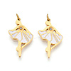 304 Stainless Steel Enamel Pendants STAS-N115-01A-G-1
