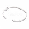 Rhinestone Donut Bangle BJEW-N017-018P-3