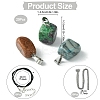 DIY Natural & Synthetic Mixed Gemstone Pendant Necklaces Making Kits DIY-YW0008-91-2