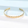 304 Stainless Steel Open Cuff Bangles for Women BJEW-K293-01A-G-2