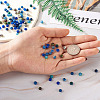 240Pcs 8 Colors Dyed Natural Sesame Jasper/Kiwi Jasper Rondelle Beads G-CD0001-11-9