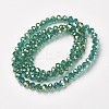 Electroplate Transparent Glass Beads Strands EGLA-A034-T4mm-T05-2