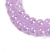 Baking Paint Electroplate Glass Beads Strands X-GLAA-G120-01D-3