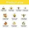 20Pcs 10 Styles Alloy Enamel Pendants FIND-YW0004-72-3