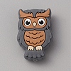 Owl Food Grade Eco-Friendly Silicone Beads LS-SIL-WH0019-26C-1