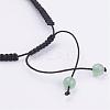 Natural Gemstone Beads Braided Bracelets BJEW-JB02949-3