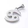 Non-Tarnish 304 Stainless Steel Pendants STAS-L210-06H-P-01-2