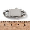 304 Stainless Steel Bayonet Clasps STAS-V008-28P-3
