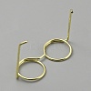 Brass Eyeglasses Frames AJEW-WH0419-90G-2
