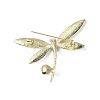Rhinestonoe Dragonfly with Plastic Imitation Pearl Brooch Pin LS-JEWB-I020-02LG-2
