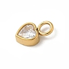 Ion Plating(IP) 304 Stainless Steel with Rhinestone Charms STAS-G351-14G-02-2