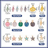 38Pcs 19 Styles  Alloy Pendants Charms FIND-HY0004-58-2